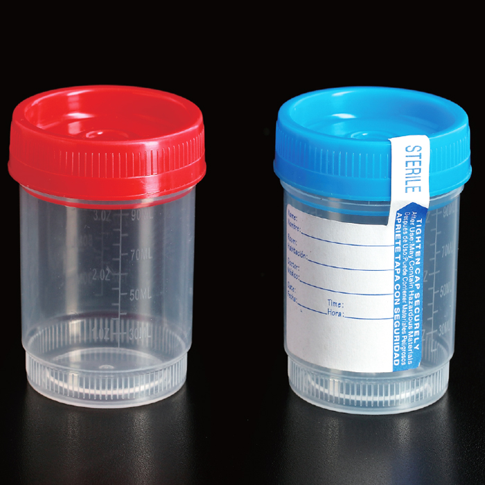 90ml 尿液收集杯，配螺旋盖