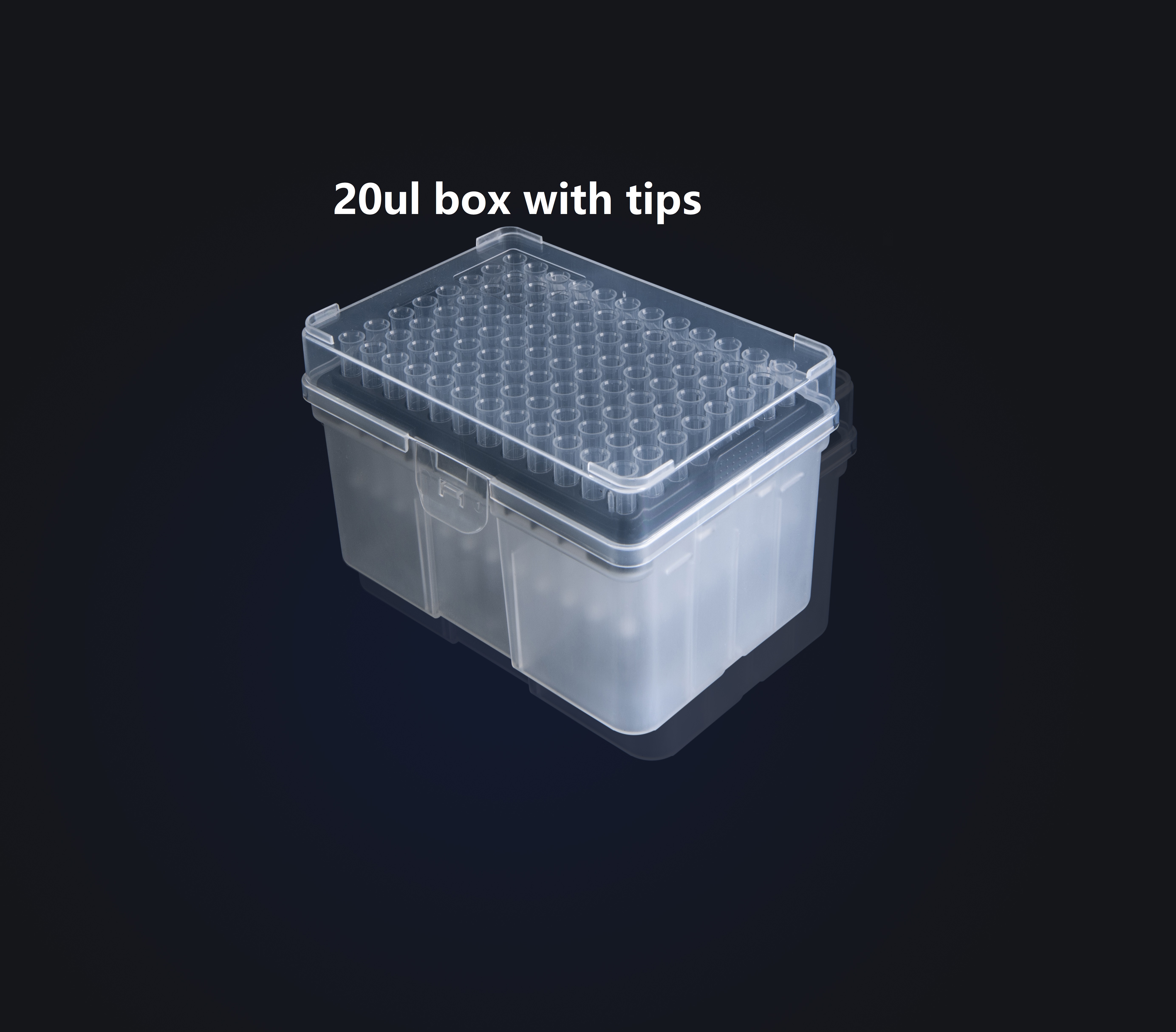 20ul tips with filter rack packing 